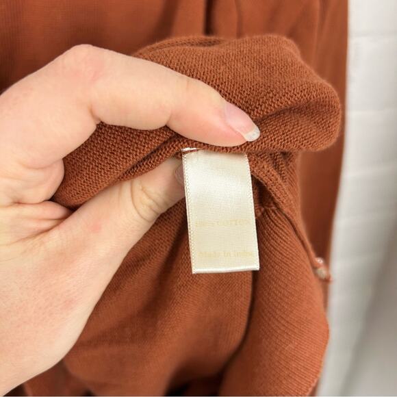 Christy Dawn Rust Burnt Orange Knit Sonny Sweater Size XL - Picture 10 of 11